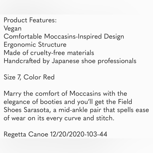 NIB Regetta Canoe Women’s Sarasota Vegan Leather Booties Boots Sz 7 - Picture 9 of 9